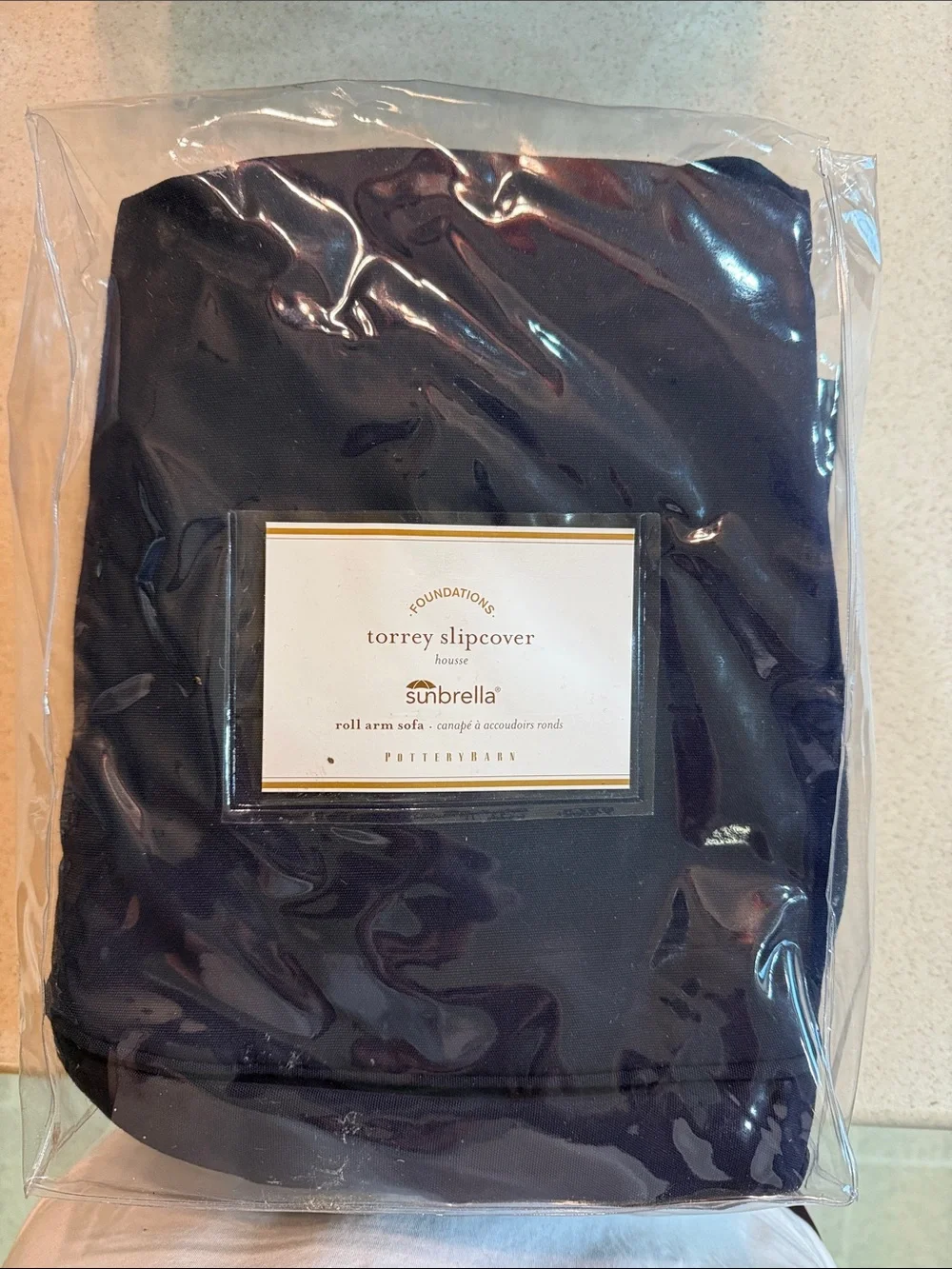 Pottery Barn Torrey Slipcover in Black
